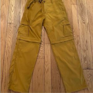 Prana Men's Yellow Cargo Pants
